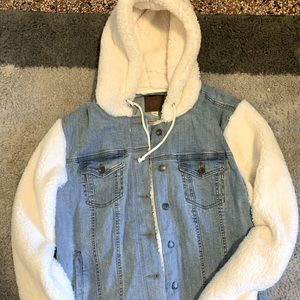 Sherpa denim jacket